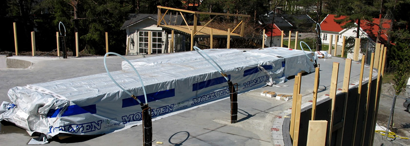 Villa Äntligen, byggarbetsplats